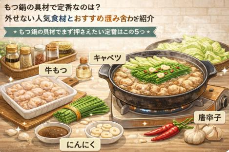 もつ鍋の具材で定番なのは？外せない人気食材とおすすめの組み合わせを紹介