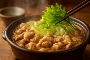 もつ鍋に水菜を入れるタイミングは？シャキシャキ食感を残すコツとおすすめの食べ方