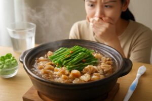 もつ鍋のにんにくで口臭が気になる？翌日に残さない原因と効果的な対策方法を紹介